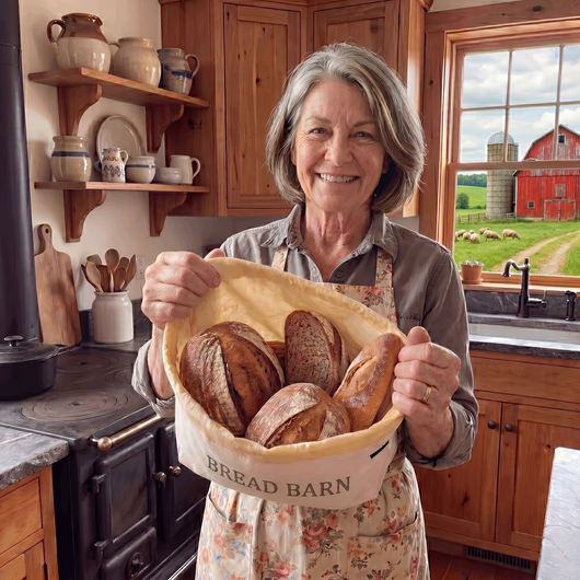 'Bread Barn' Organic Beeswax Bread Bag