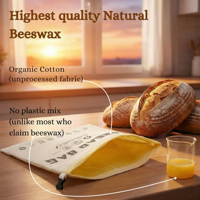 'Bread Barn' Organic Beeswax Bread Bag